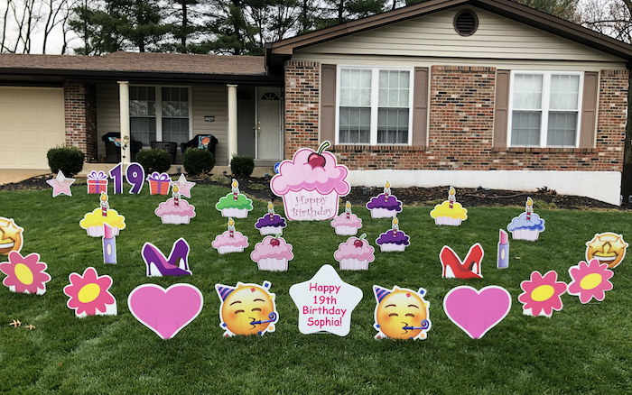 Pink Cupcake Display